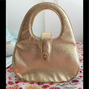 Vintage 60’s Metallic Gold clutch